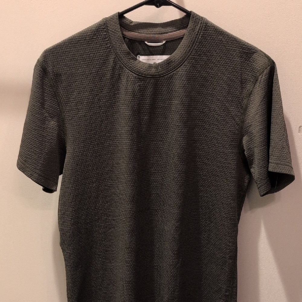 Reigning Champ Men's Textured Dark Green T-Shirt